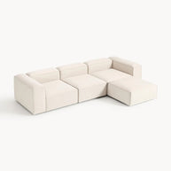 Sofá Modular Joseph - 3 Módulos + Puff